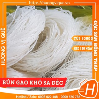 Bún gạo khô sa đéc - túi 1000g - đặc sản đồng tháp