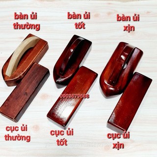 Cục ủi - Bàn ủi gỗ sử dụng dập vải, dụng cụ lấy li quần, li áo, sau khi ủi và Gối ủi quần áo Gối ủi chi tiết