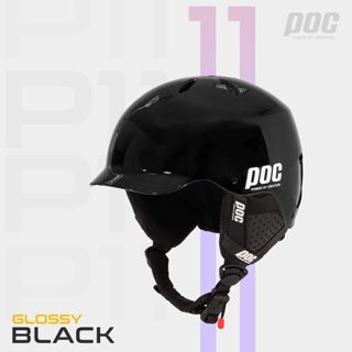 [ Hỏa Tốc 2H ] Nón Bảo Hiểm POC P11 Màu Đen Bóng Đạt chuẩn xe máy 2024