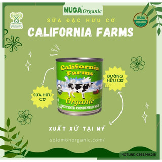 Sữa đặc hữu cơ có đường (Organic sweetened condensed milk) - California Farms