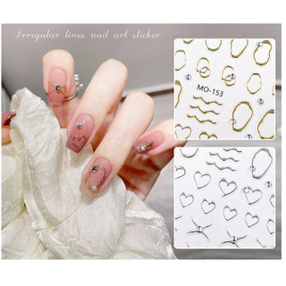 Sticker nail 5d đính đá trang trí móng mã mới
