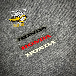 Tem Logo Sticker Nhãn Dán Chữ H O N D A, Phối Màu Đen Trắng Đỏ Nổi Bật, Decal In UV Lột Seal Bền Màu