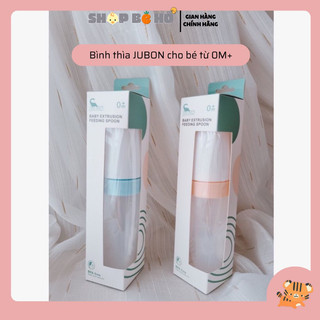 Bình thìa ăn dặm silicone JuBon Hàn Quốc, có vạch chia ,bón cháo, đút bột ,uống sữa SHopbeho