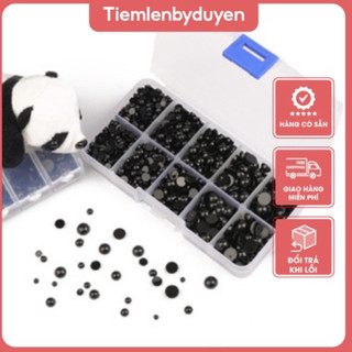 Hộp 500/ 760 mắt thú dán đủ size dán thú bông, búp bê tiện dụng