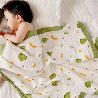 Chăn xô sợi tre 4 lớp - hàng cao cấp (loại có viền, có thể dùng làm khăn quấn, khăn tắm) BB35