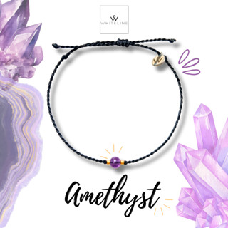 [Whiteline] Vòng tay Amethyst - Tím (có size vòng Chân)