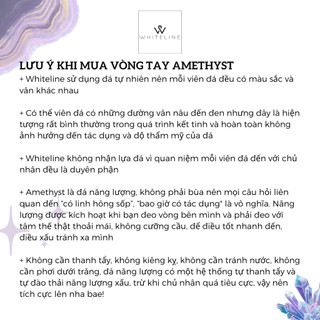 [Whiteline] Vòng tay Amethyst - Tím (có size vòng Chân)