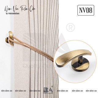 Set Một Cặp [2 cái] Núm Vén Rèm Cửa NV08 - Phụ Kiện Hợp Kim Nhôm Cao Cấp Bình An - Đã bao gồm ốc vít chuyên dụng