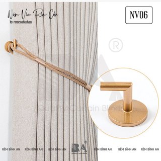 Set 2 Móc Vén Rèm Pha Lê Cao Cấp - Núm Vén Rèm Hợp Kim Phong Cách Bắc Âu NV06