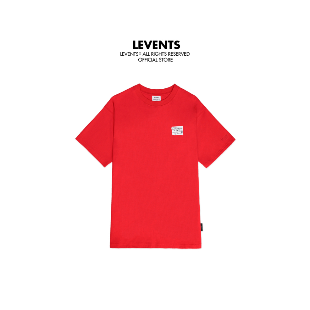 Áo Thun Levents Summer Vibe/ Red Tee 100% Cotton Unisex T-shirt Oversized