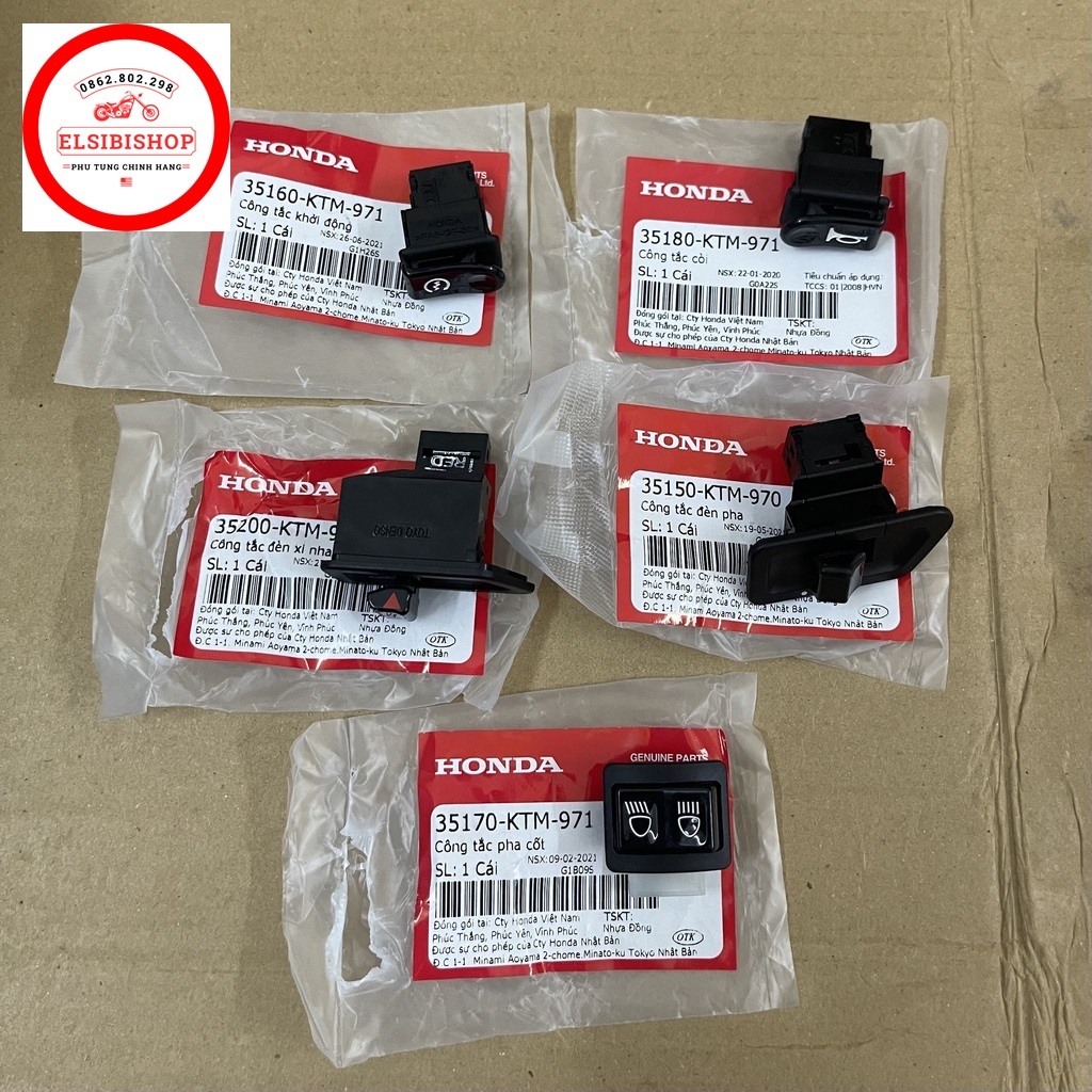 Nút công tắc RS Future Neo Zin 35160-KTM-971 35180-KTM-971 35200-KTM-971 35150-KTM-970 35170-KTM-971