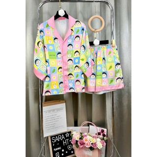 PYJAMA NỮ LỤA XƯỚC MARUKO CÁNH DƠI - đồ bộ mặc nhà