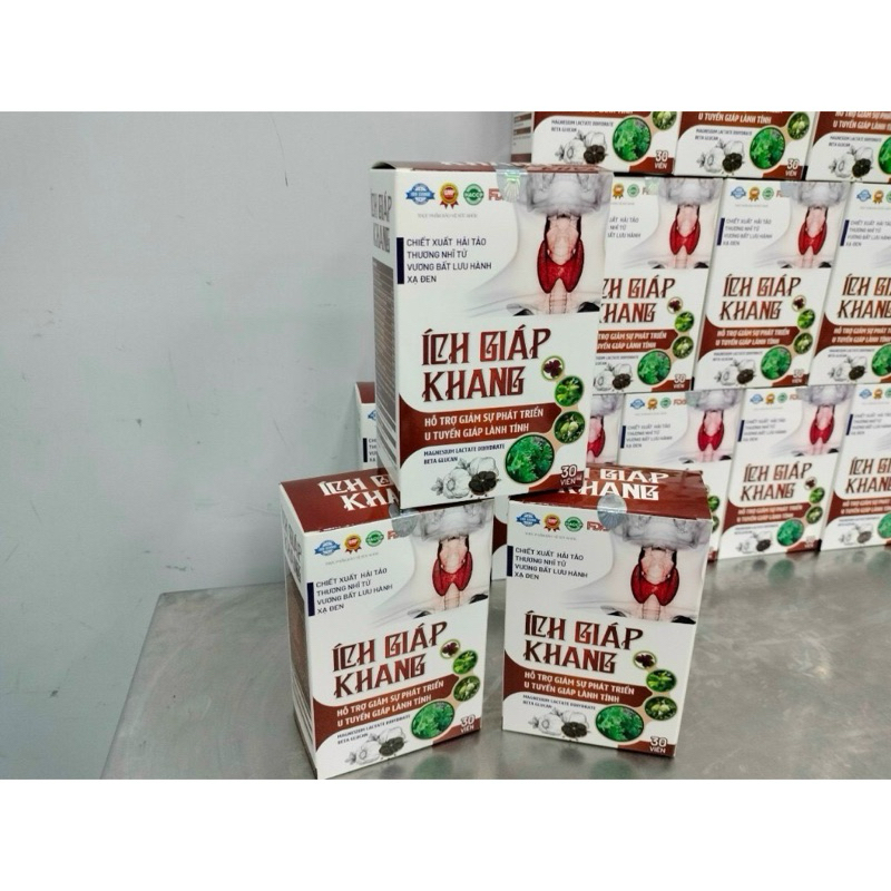 Viên Uống Ích Giáp Khang - Hỗ Trợ Giảm Sự Phát Triển Của U Tuyến Giáp Lành Tính, Ổn Định Đường Huyết, Giảm Cholesterol