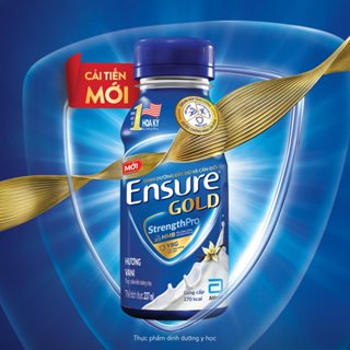   Date mới 2027  1-3 Thùng 24 chai sữa ENSURE GOLD 237ml 