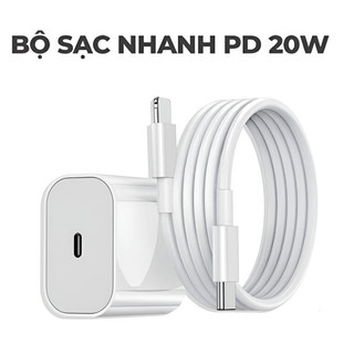 Bộ Sạc Nhanh PD 20W Chính Hãng Gồm Củ Và Dây Sạc Dành Cho Dòng Điện Thoại Từ ip 6--15