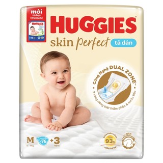 Tã dán huggies tràm trà m76 + 3 mẫu mới