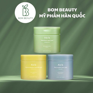 Bông toner pad hằng ngày  Abib Toner Pad HEARTLEAF SPOT / PINE NEEDLE PORE PAD / YUJA PROBIOTICS BLEMISH PAD