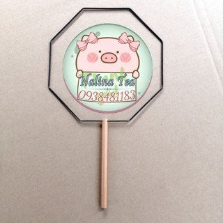 (Có sẵn) Phôi quạt cổ trang handsmade DIY