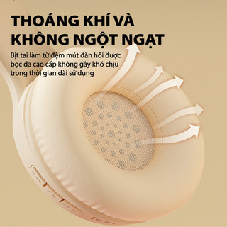 Tai nghe Bluetooth chụp tai không dây chống tiếng ồn có thể gập lại, tai nghe chống ồn có mic đàm thoại