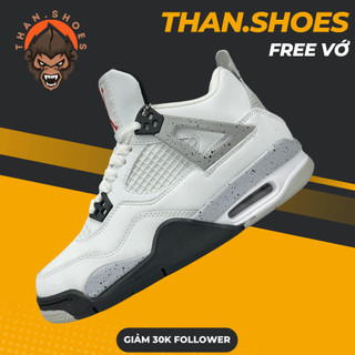 Giày jd4 retro og white cement, jd4 trắng xám - than.shoes