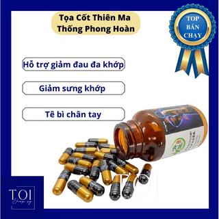 Toạ cốt thiên ma thống phong hoàn viên có chữ - hộp 30 viên