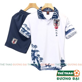 Quần Áo Bóng Đá, Đồ Đá Banh ĐT Nhật Thủy Mặc Thun Mè Cao Cấp Thoáng Khí Thể Thao Đương Đại