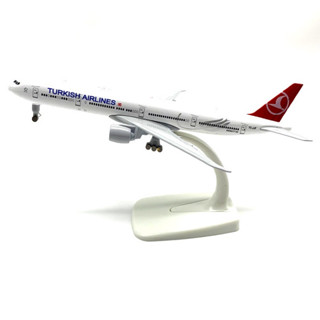  MÔ HÌNH MÁY BAY TĨNH B777-300ER TURKISH AIRLINES 18CM CÓ BÁNH XE 