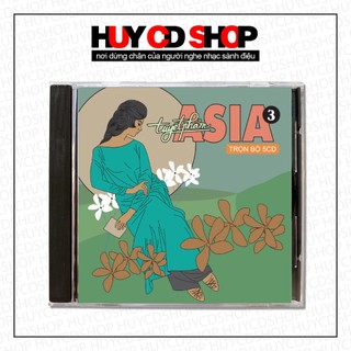 Đĩa cd asia tuyệt phẩm số 3 nhạc vàng trữ tình bolero đĩa lòng trắng chất lượng cao huy cd shop