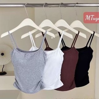 Áo 2 dây tăm dúm sườn hàng QC