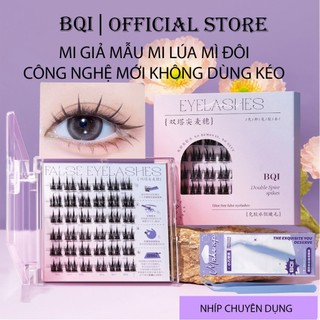 Mi giả BQI mẫu lúa mì đôi  dễ gắn, dễ dùng ,mắt to tự nhiên , có sẵn keo mã L05