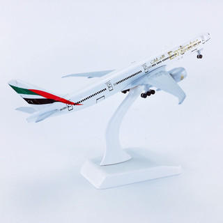 Mô hình máy bay Emirates có bánh xe 18cm(Mô hình máy bay+ đế trưng bày)