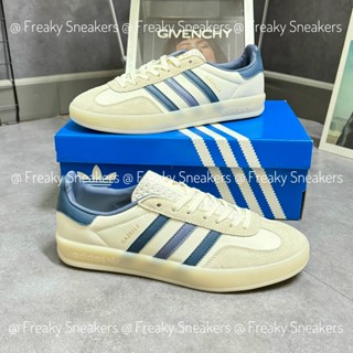 Giày thể thao Adidas Originals Gazelle Indoor White Navy, Giày Gazelle trắng vạch navy