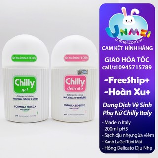 Chilly - Dung dịch vệ sinh phụ nữ Chilly làm sạch và dưỡng ẩm, ngừa vi khuẩn,ngăn mùi hiệu quả 200ml