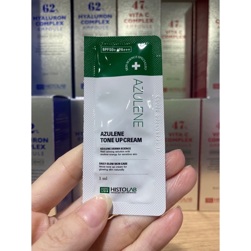 [HISTOLAB] Kem dưỡng làm dịu và nâng tông da - chống nắng  AZULENE TONE UP CREAM - AZULENE DNA CREAM