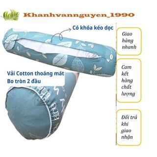 Vỏ gối ôm kéo khóa Cotton 100%, áo gối ôm dây kéo dài 95cm vừa ruột ôm 35x100, nhiều mẫu người lớn trẻ em