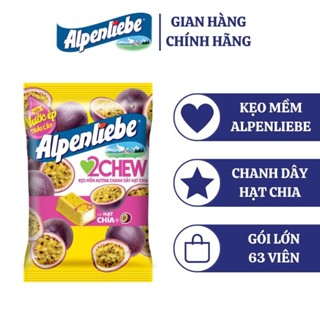Kẹo Mềm Hương Chanh Dây Hạt Chia Alpenliebe 2Chew (Gói Lớn)