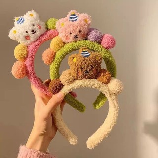 Bờm xù gấu 4 quả bông