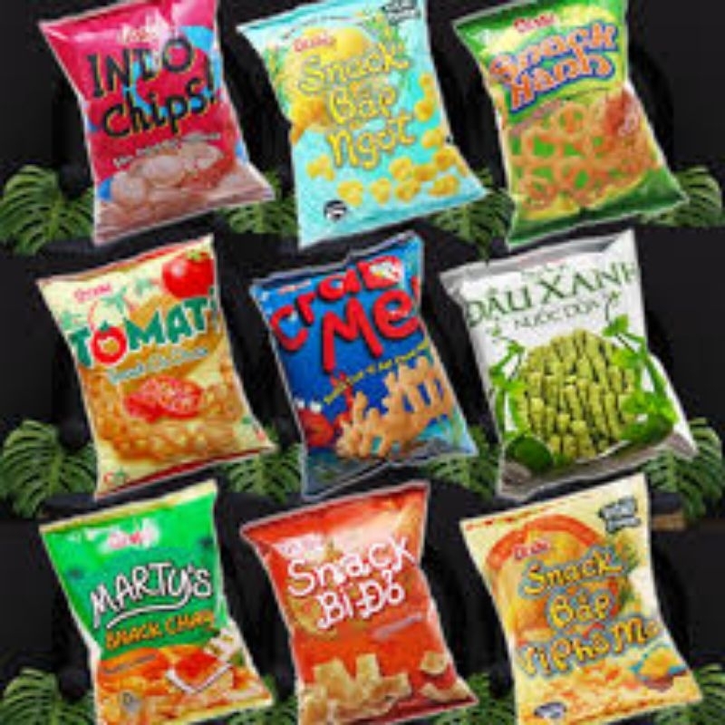 Lốc 10 gói bim bim Snack oshi jojo loại 12gr /10gr các vị giá cực rẻ