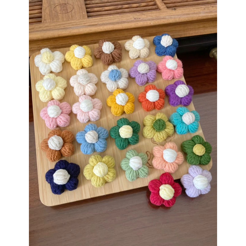 [MÓC KHOÁ LEN/ PIN CÀI] HOA MINI 5 CÁNH