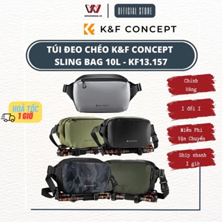 Túi Máy Ảnh đeo chéo K&F Concept Camera Sling Bag 10l - KF13.157 - Hàng chính hãng