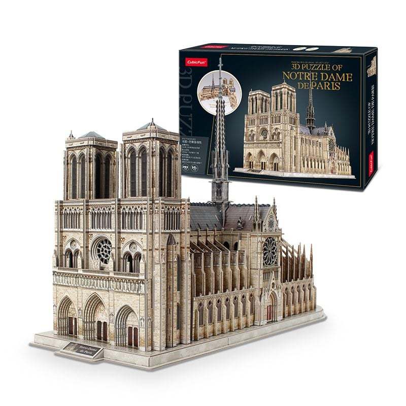Mô hình giấy 3D CubicFun - Notre Dame de Paris (MC260h) cực đại