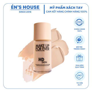 Kem Nền Make Up For Ever HD Skin 30ml | Kem nền rạng rỡ tự nhiên, chống thấm nước, chống mồ hôi