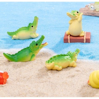 Cá sấu dễ thương trang trí bể cá cảnh, trang trí tiểu cảnh, bể thủy sinh, bể cá mini, bể cá để bàn