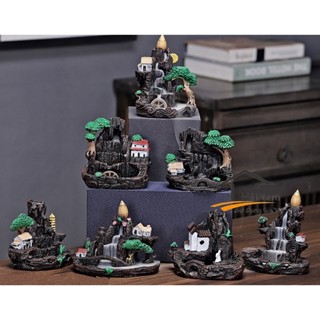 ( BÁN SỈ ) Thác Khói Nụ Trầm Hương - Lư Xông Trầm Khói Ngược Đốt Nhang Đồ Thờ Phong Thủy Phật Giáo Quà Tặng Cao Cấp