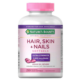 Viên Uống Đẹp Da, Móng, Tóc Nature's Bounty Hair, Skin & Nails 250 Viên.