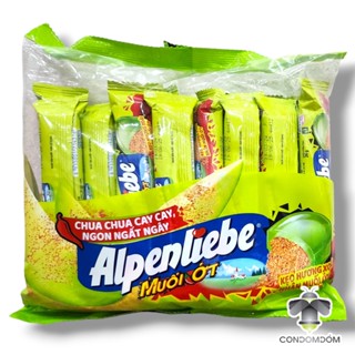 Túi 16 thỏi - thanh Alpenliebe Xoài xanh Muối ớt thần thánh