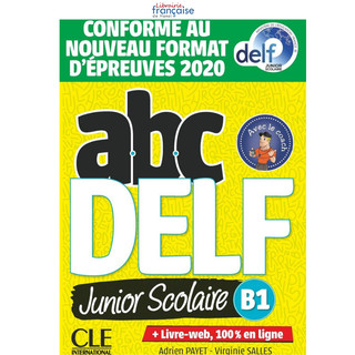 Sách - học tiếng pháp luyện thi chứng chỉ abc delf junior niv.b1 + livret + cd nelle edition 9782090351965