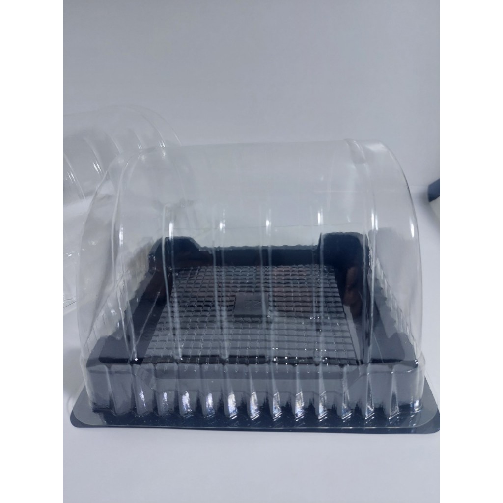100 Hộp Đựng Bánh BL 22 - H22 Hình Vuông Đen