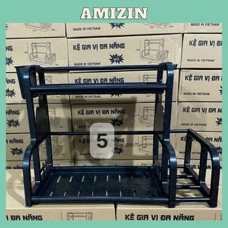 Kệ Đựng Gia Vị Nhà Bếp Chữ B, Kệ Đựng Đồ Dùng Nhà Bếp, kệ gia vị 2 tầng tiện ích