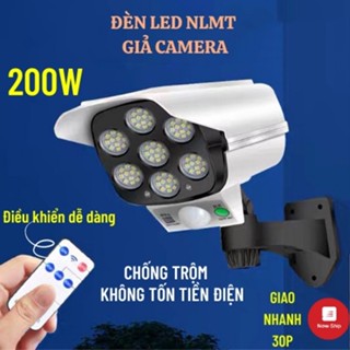 Đèn Treo Ngoài Trời Đèn Năng Lượng Mặt Trời Hình Camera Chống Trộm Kèm Điều Khiển Siêu Sáng